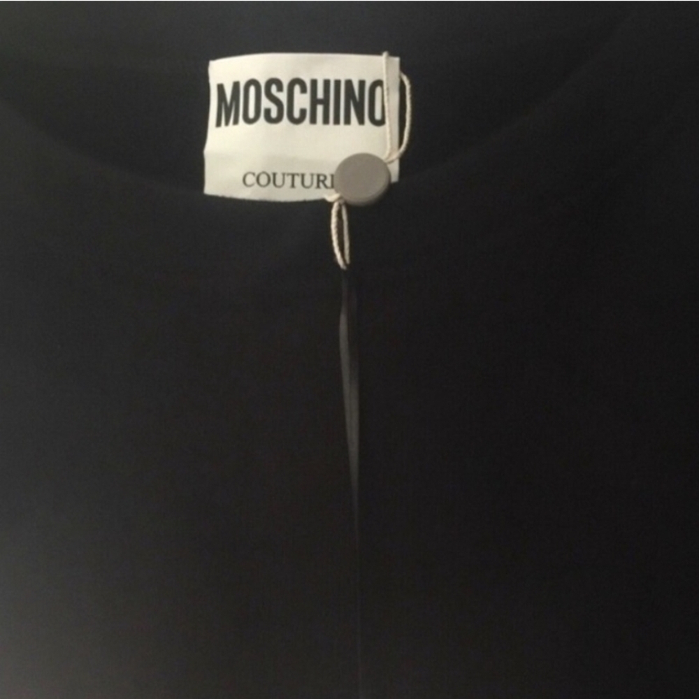 Moschino Black Mini Dress with Gold Accents - Picture 4 of 4